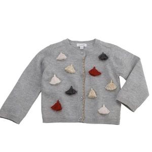Mud Pie tassel cardigan sweater 4/5